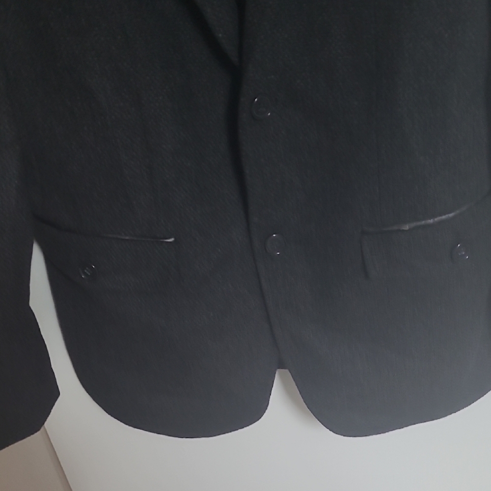 Classic Black Men's Sport Coat Blazer - Picture 4 of 12